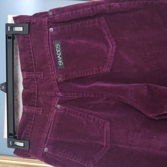 Corduroy True Vintage  High Waisted Purple Velvet Jeans 70s Y2k Blokecore 90s - Picture 11 of 14